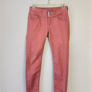 Wax Jean Dusty Rose Skinny Jeans